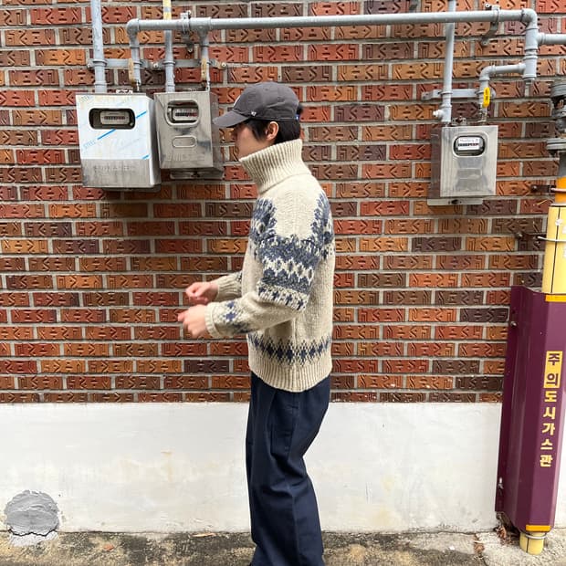 빈티지 니트집업