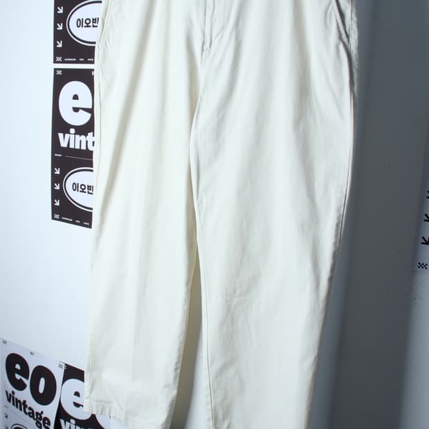 (4XL) 무신사 스탠다드 면바지 팬츠 빅사이즈 화이트 무지-P10203