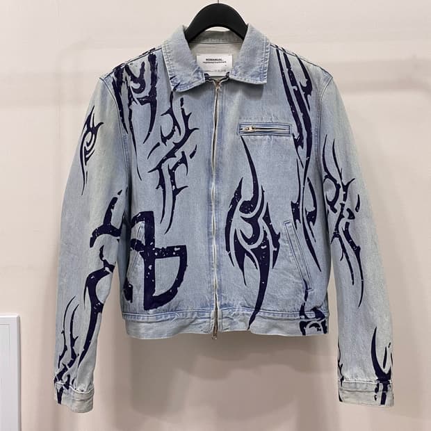 노매뉴얼 N.T 데님 자켓 라이트블루