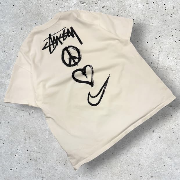 [XL] 스투시 X 나이키 콜라보 반팔 티셔츠 D832