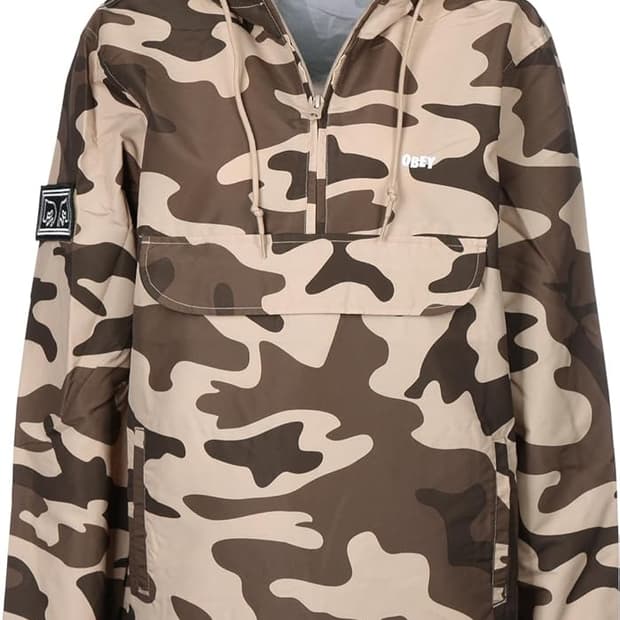 오베이 obey 카모 패치 아노락 L