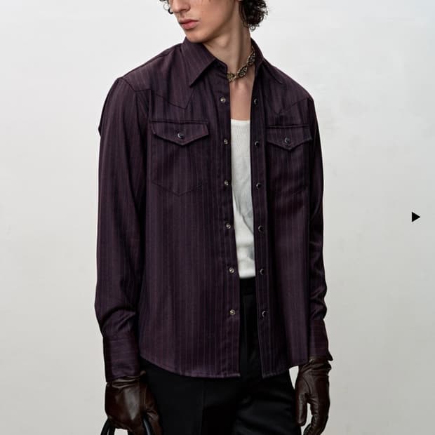 토니웩 울 웨스턴 셔츠 L