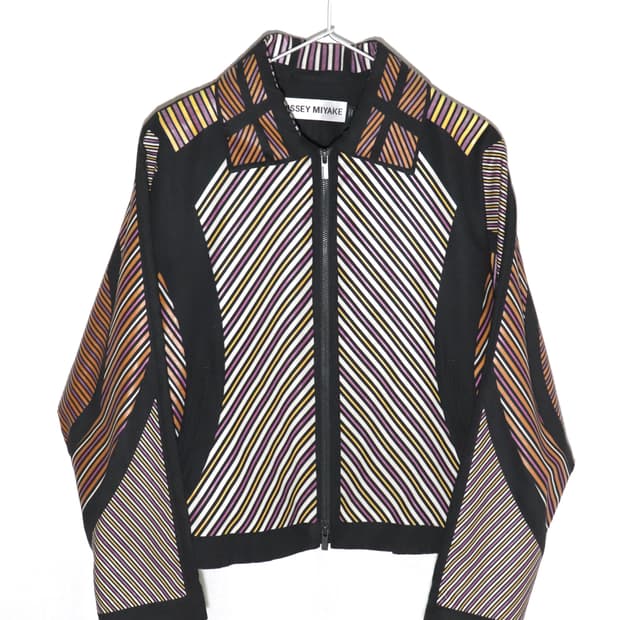 (W)[2] 15SS 이세이미야케 스트라이프 재킷