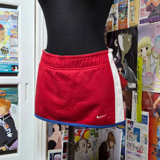 나이키 로우라이즈 코튼 미니 스커트