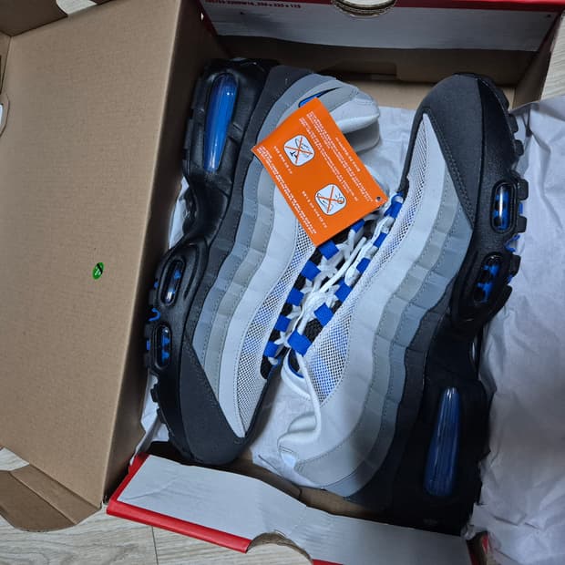 나이키 에어맥스95 OG 쿨 그레이 블루 스파크 280