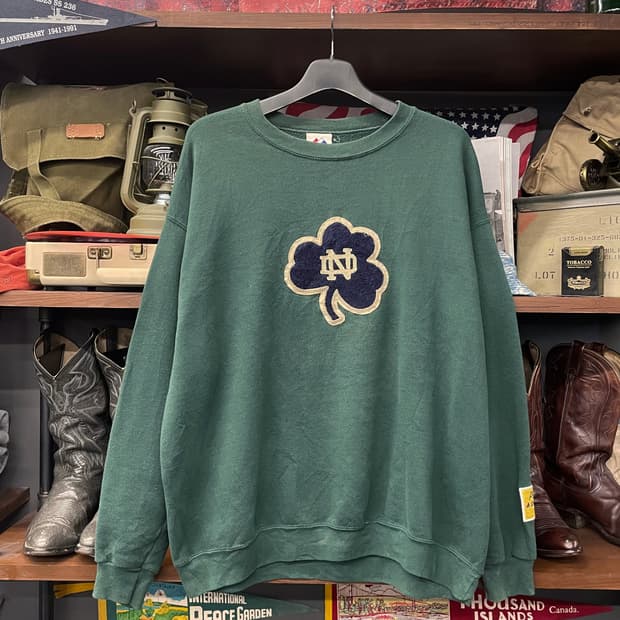 90s 마제스틱 노트르담 유니버시티 맨투맨 스웻 셔츠 N109