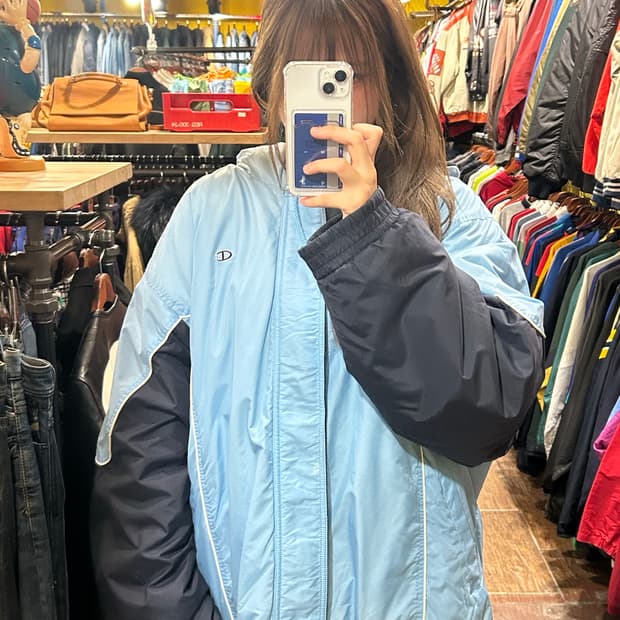 [HI] 챔피온 리버시블 점퍼 블루