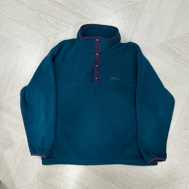 90s 빈티지 엘엘빈 L.L.bean 신칠라 플리스 스냅티 