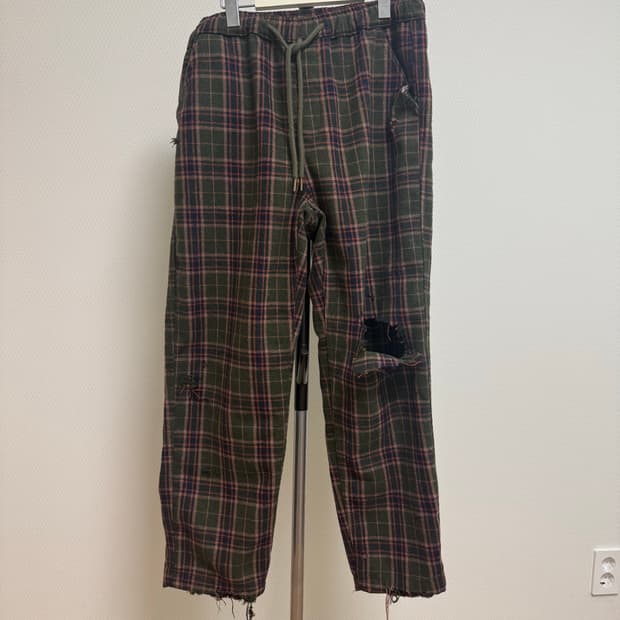 빈티지 otherfit 플란넬 체크 팬츠