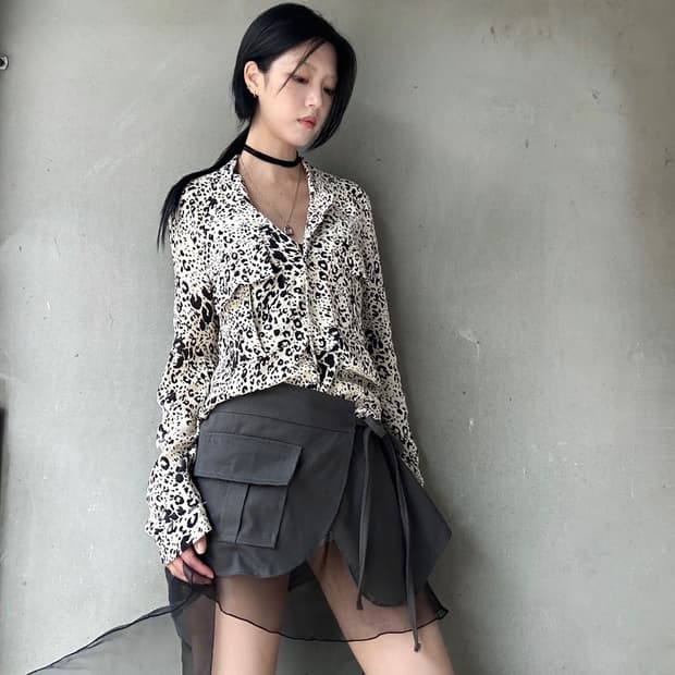 Leopard chic blouse