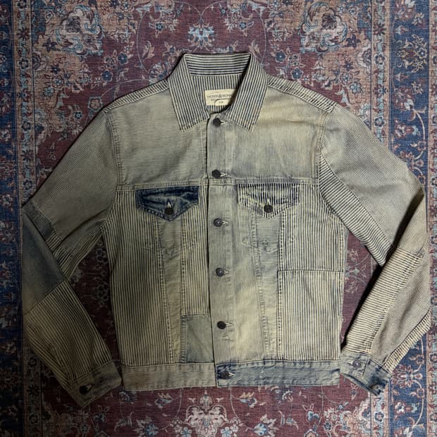 폴로 데님앤서플라이 패치워크 데님 자켓