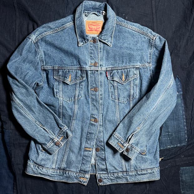 리바이스 52304 타입 3세대 데님 배기 트러커 자켓 S