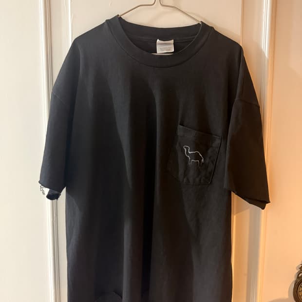 90s 카멜 프로모 이클립스 포켓 티셔츠