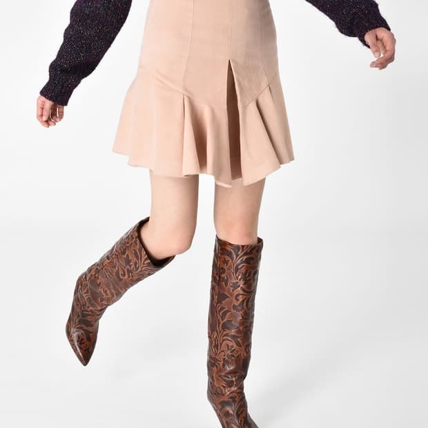 이자벨 마랑 스커트 스웨이드