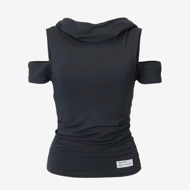 이네기 Muted Hoodie Top (navy) 뮤티드 후디 탑 네이비