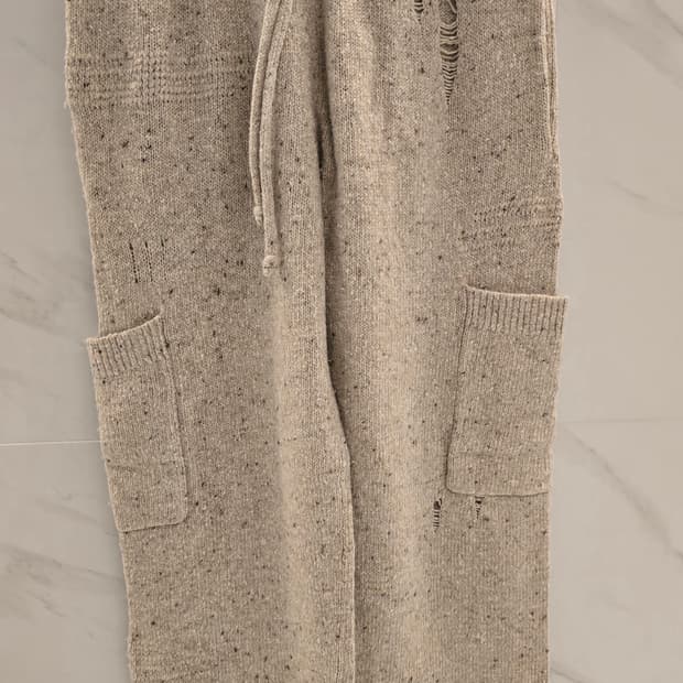 헬무트랭 울 니트 팬츠