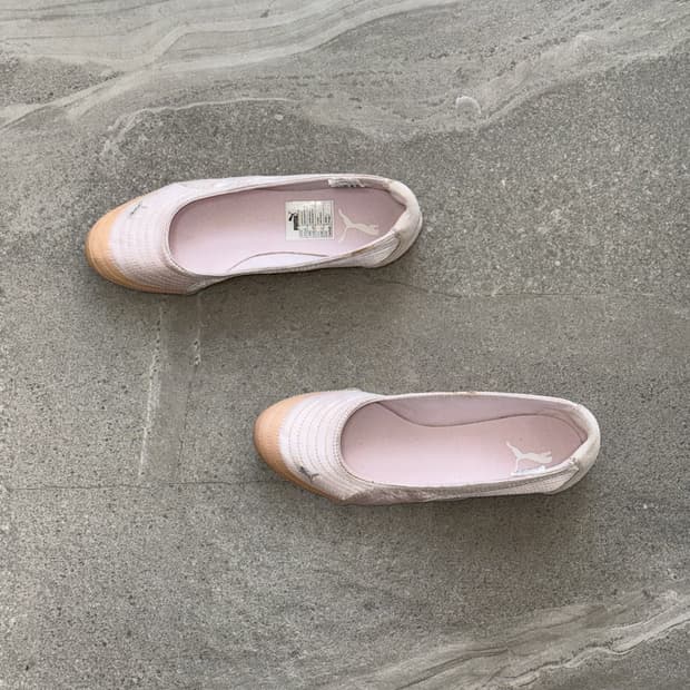PUMA baby pink ballerina flat shoes 🩰