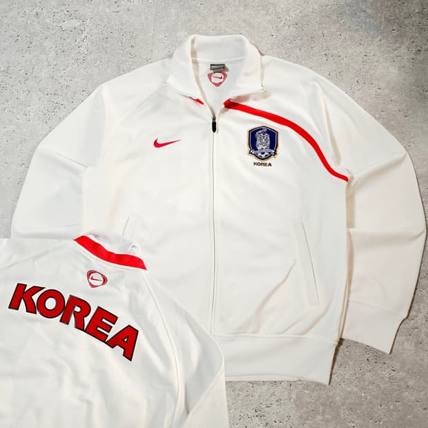 대장🇰🇷나이키 대한민국 국대 08-10 트레이닝 져지 흰빨 자켓