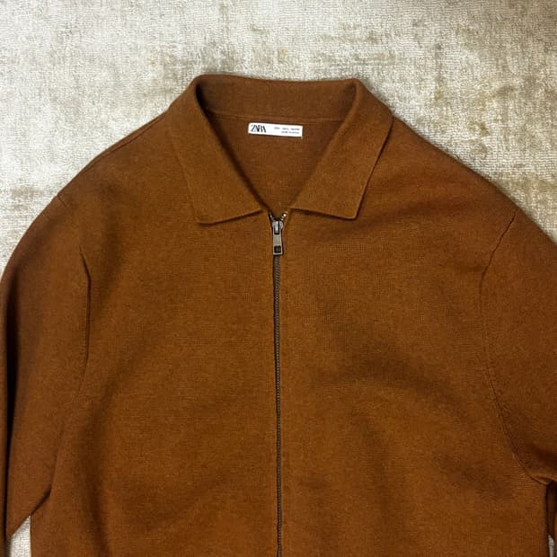 자라 니트 집업