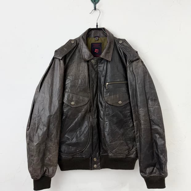 90s JC HAWARD 카우레더 봄버