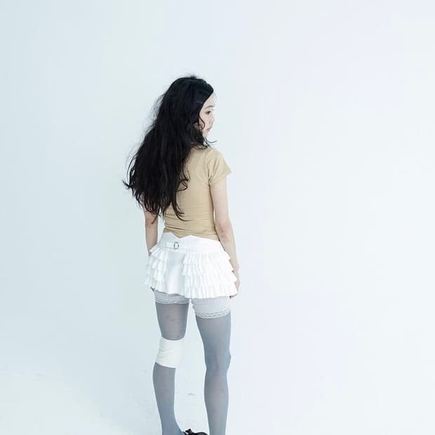 [fa.er.ie] back buckle cancan skirt