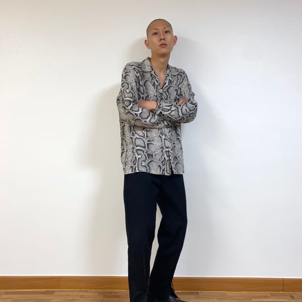 OLD PARK Cut Off Detail Pants