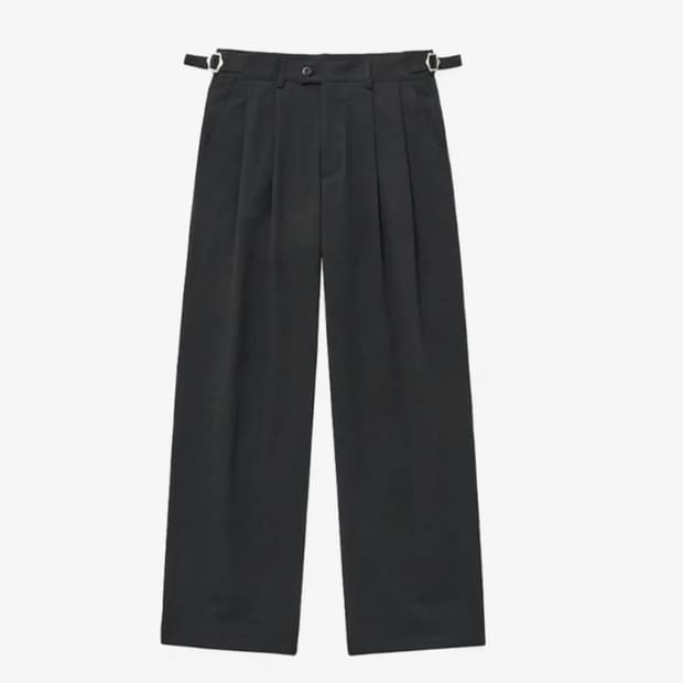 노운NOUN wide chino pants 와이드치노팬츠 챠콜 차콜 2