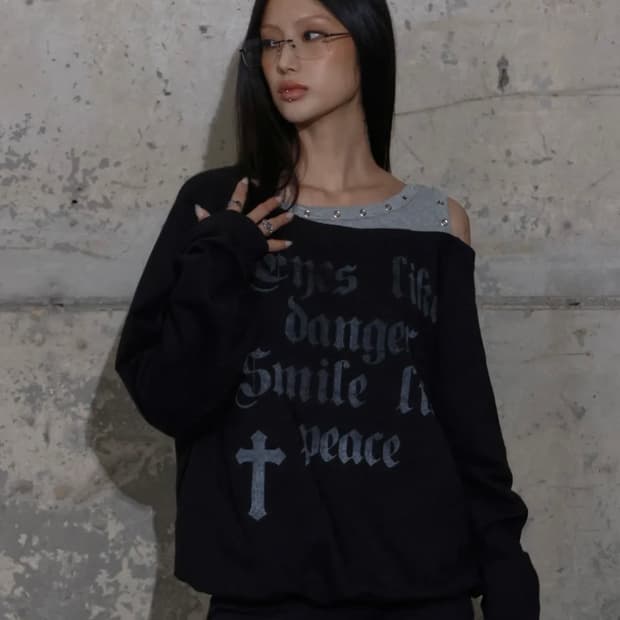 팬시클럽 로저리 노이어 스웻셔츠 