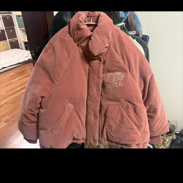 (마지막특가) 써스데이아일랜드 벨벳 점퍼 핑크s