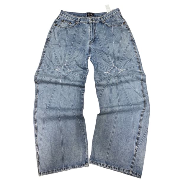 [THUG CLUB] 떠그클럽 와이드 체인스티치 데님팬츠 3