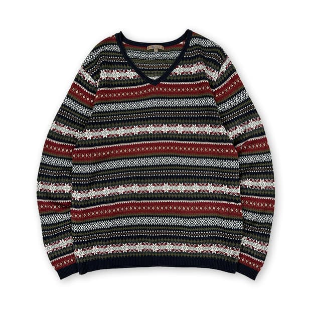 노르딕 패턴 긴팔티