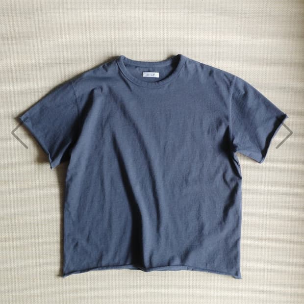 Loop hem tee (melange navy)