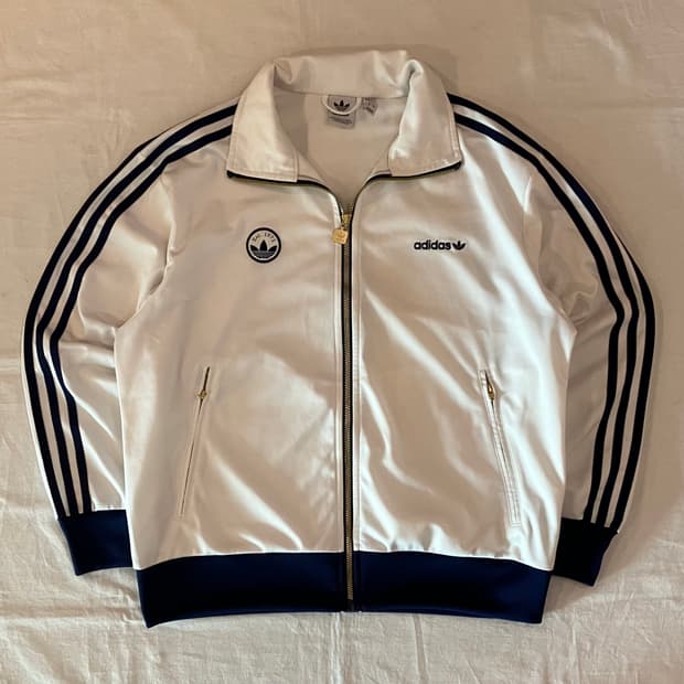 아디다스 파이어버드 배지 트랙탑 져지 화이트