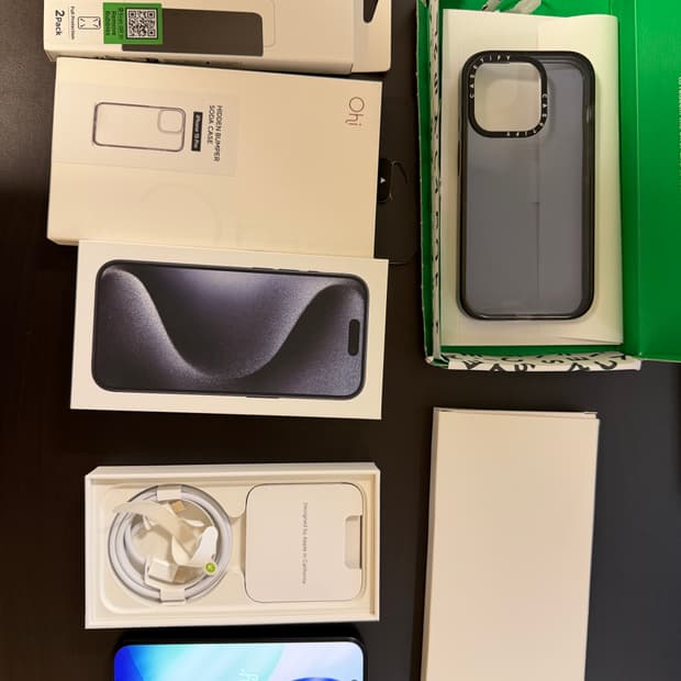 애플 아이폰15프로 15pro 256GB 블루 티타늄 풀박스