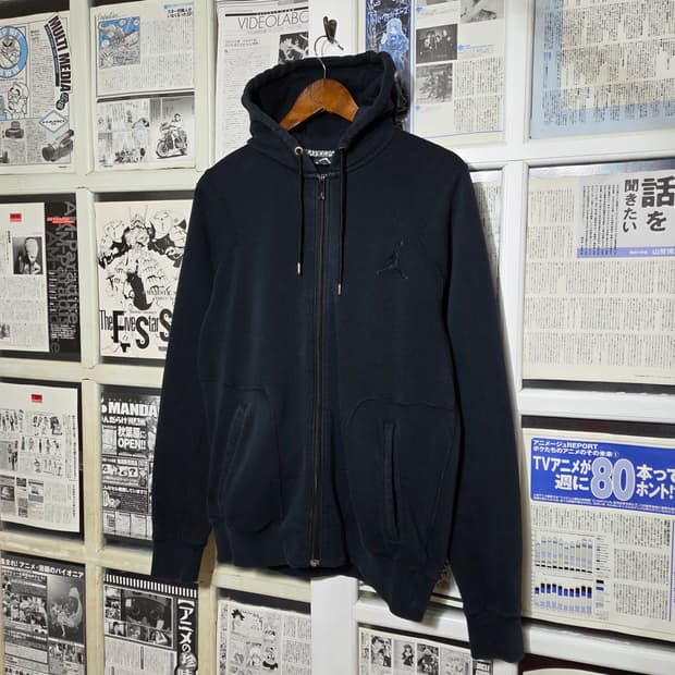 조던 나이키 올 블랙 후드집업