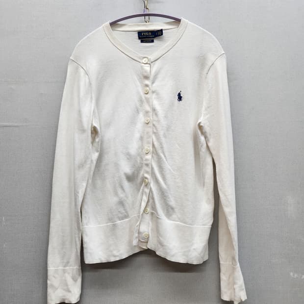 폴로랄프로렌 로고 피마코튼 가디건 S(S)