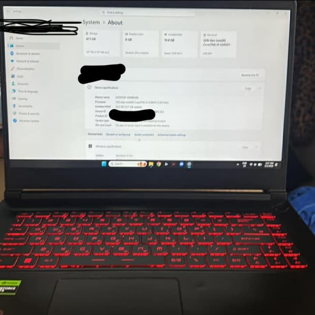 MSI gaming laptop 