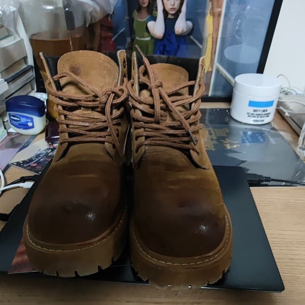 위더로드 카메룬 스웨이드 7홀 카멜 워싱 워커 250