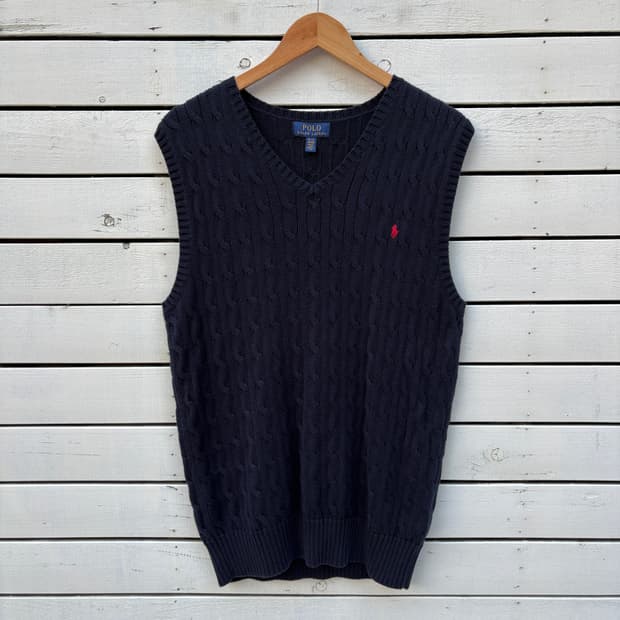 Polo 폴로 니트 조끼 베스트