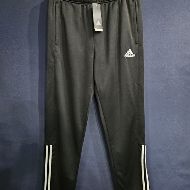 아디다스 삼선 블랙컬러 남성 슬림핏 허리 32~34 트레이닝바지 