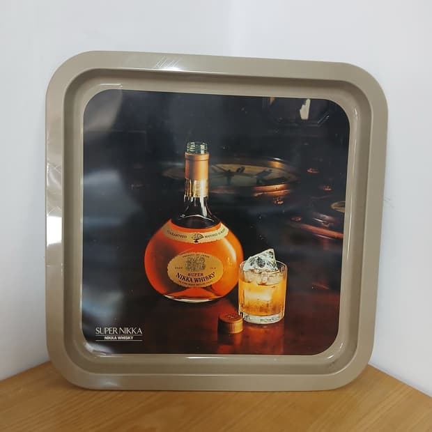 일본 빈티지 수퍼니카 양철 트레이