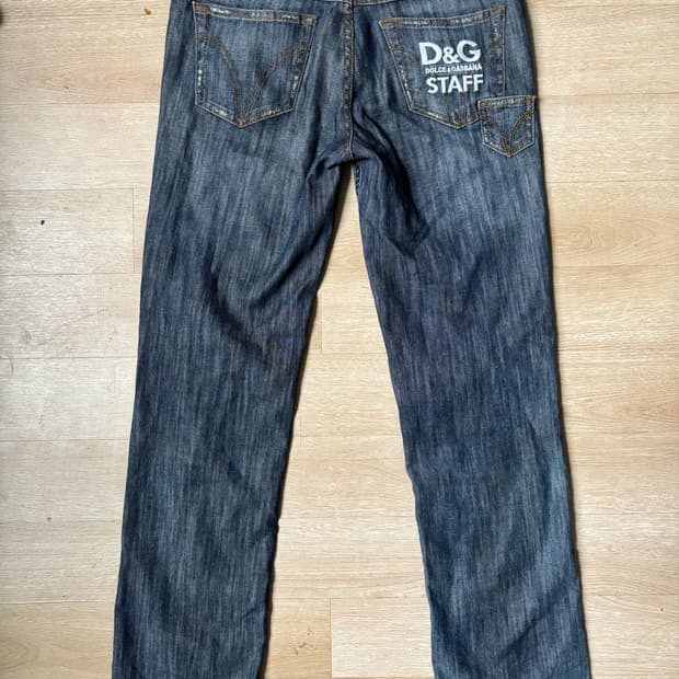D&G low rise straight jeans