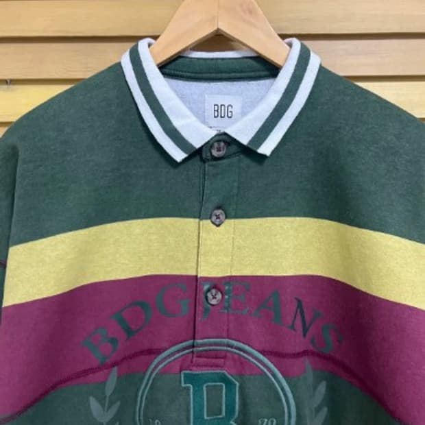 BDG 남성 스트라이프 럭비티셔츠 M