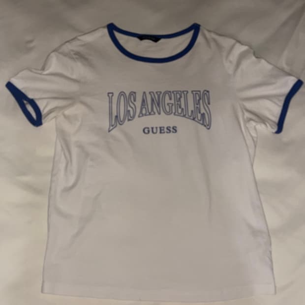 Guess blue&white t