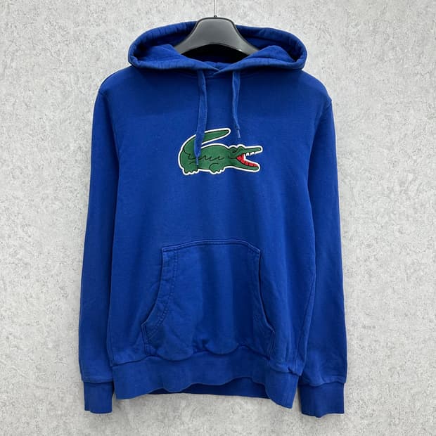 100 라코스테 남자 빅로고 후드티
