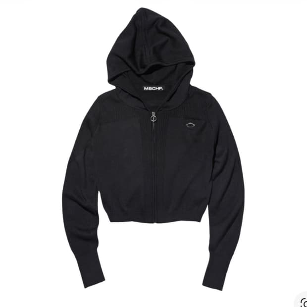 미스치프 롬버스 니티드 후드집업