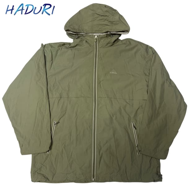 아디디스 00s 퍼포먼스로고 카키후드바람막이 105