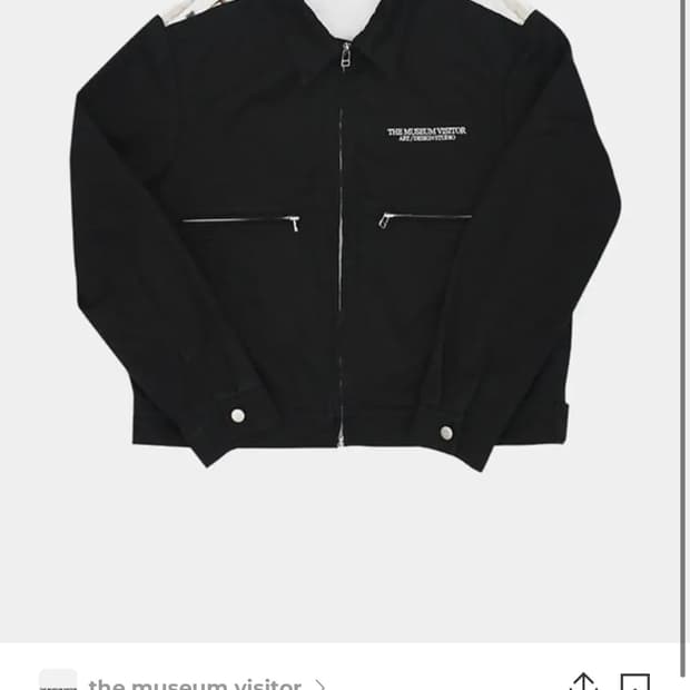 더 뮤지엄 비지터 블루종 berlin printed blouson (m)