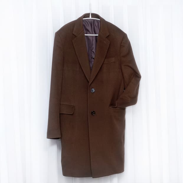 지이크 콜롬보 이태리 퓨어 캐시미어 싱글 클래식 코트 (95-100)