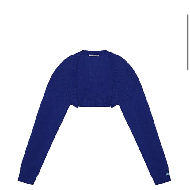 인스턴트펑크 알파카 볼레로 블루